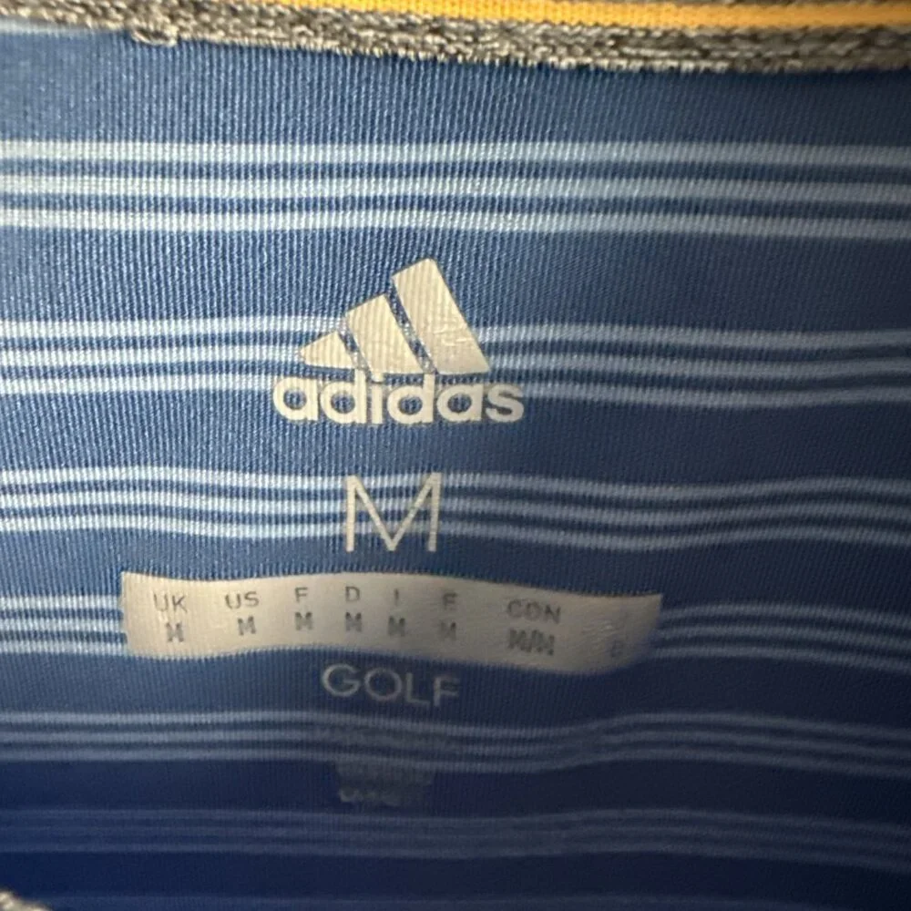 Adidas Golf Short Sleeve Performance Polo Shirt Mens Size M Poly University Park